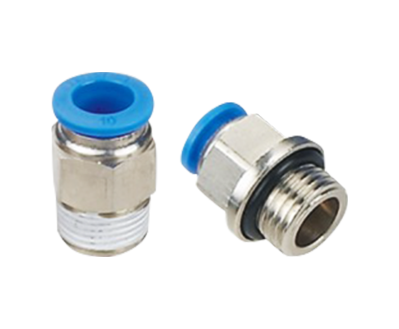 Push-in pneumatic pipe joints